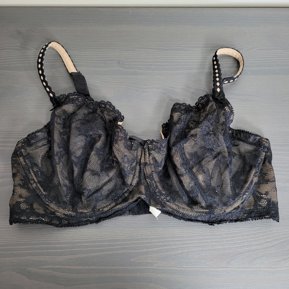 Felina Black Lace Bra 34DDD